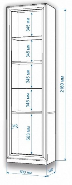 Шкаф для белья Нобиле ВтВ-ФГД-ФГК в Губахе - gubaha.mebel24.online | фото 3