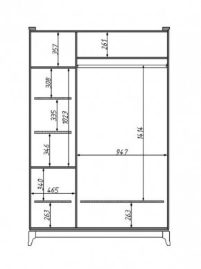 Шкаф для одежды Сабрина (ММ-302-01/03) с зеркалом в Губахе - gubaha.mebel24.online | фото