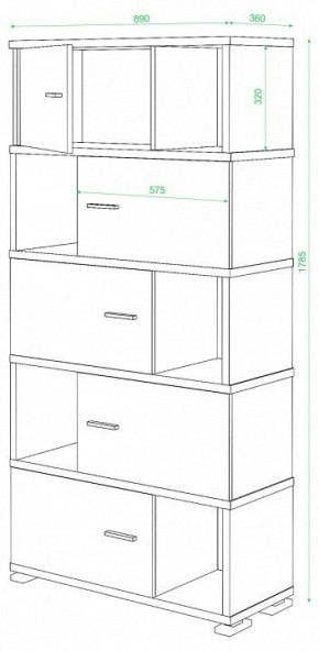 Шкаф комбинированный Домино СБ-30/5 в Губахе - gubaha.mebel24.online | фото 3