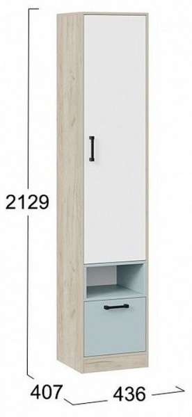 Шкаф комбинированный Оливер 401.002.000 в Губахе - gubaha.mebel24.online | фото 3