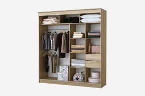 Шкаф-купе Фаворит 2.0 серия Альянс (дуб сонома) в Губахе - gubaha.mebel24.online | фото 2