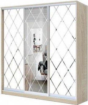 Шкаф-купе ХИТ 22-18-666 РОМБ БОЛЬШОЙ МАТОВЫЙ в Губахе - gubaha.mebel24.online | фото