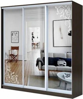 Шкаф-купе ХИТ 22-20-656 АРНАМЕНТ в Губахе - gubaha.mebel24.online | фото