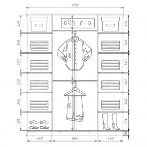 Шкаф-купе ХИТ 22-4-20/2-656 (420) в Губахе - gubaha.mebel24.online | фото 2