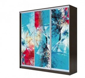 Шкаф-купе ХИТ 22-4-20-777 АБСТРАКЦИЯ №3 в Губахе - gubaha.mebel24.online | фото