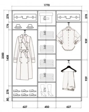 Шкаф-купе ХИТ 23-4-18-555 (420) в Губахе - gubaha.mebel24.online | фото 2