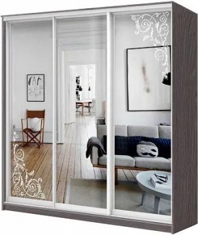 Шкаф-купе ХИТ 24-4-18-656 ОРНАМЕНТ в Губахе - gubaha.mebel24.online | фото