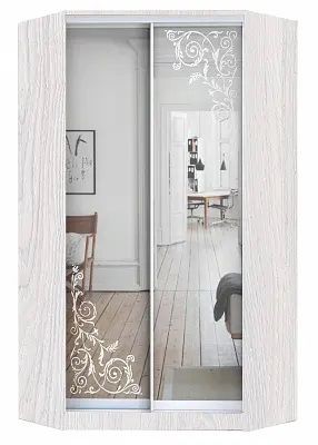 Шкаф-купе ХИТ-У-24-4-66 ОРНАМЕНТ в Губахе - gubaha.mebel24.online | фото