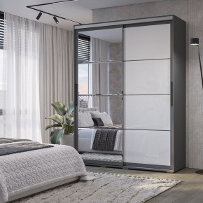 Шкаф-купе Крафт-6 1.6 м ШКК-06 (графит) в Губахе - gubaha.mebel24.online | фото