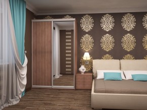 Шкаф-купе Ксения 1200 ЛДСП+Зеркало (ЛДСП 1 кат.) в Губахе - gubaha.mebel24.online | фото 8