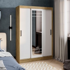 Шкаф-купе Тео ШКК-02 (крафт/белый) в Губахе - gubaha.mebel24.online | фото 1