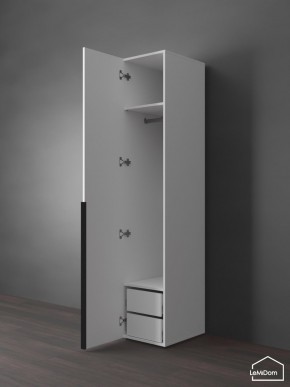 Шкаф Linnea MHR-1-3 2050х400х510 (Белый-М 11.1.1) в Губахе - gubaha.mebel24.online | фото 5