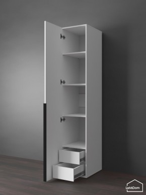 Шкаф Linnea MHR-1-4 2050х400х510 (Белый-М 11.1.1) в Губахе - gubaha.mebel24.online | фото 6