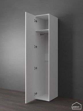 Шкаф Linnea MHR-1PO 2050х400х510 (Белый-М 11.1.2) в Губахе - gubaha.mebel24.online | фото 4