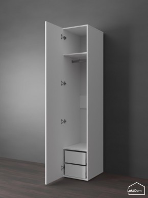 Шкаф Linnea MHR-1PO-3 2050х400х510 (Белый-М 11.1.1) в Губахе - gubaha.mebel24.online | фото 4