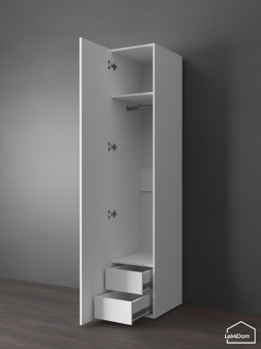 Шкаф Linnea MHR-1PO-3 2050х400х510 (Белый-М 11.1.1) в Губахе - gubaha.mebel24.online | фото 5