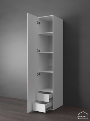 Шкаф Linnea MHR-1PO-4 2050х400х510 (Белый-М 11.1.1) в Губахе - gubaha.mebel24.online | фото 4