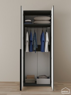 Шкаф Linnea MHR-2 2050х800х510 (Графит-М 11.1.25) в Губахе - gubaha.mebel24.online | фото 4