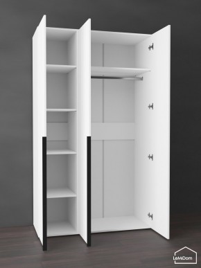Шкаф Linnea MHR-3-1 2050х1200х510 (Белый-М 11.1.1) в Губахе - gubaha.mebel24.online | фото 4