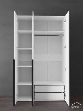 Шкаф Linnea MHR-3-2 2050х1200х510 (Белый-М 11.1.1) в Губахе - gubaha.mebel24.online | фото 5