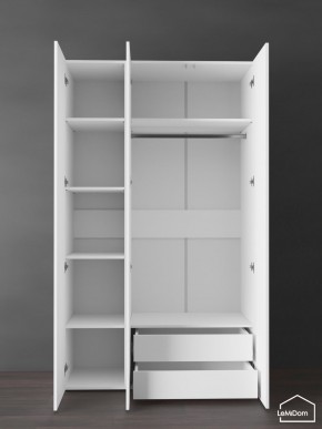 Шкаф Linnea MHR-3PO-2 2050х1200х510 (Белый-М 11.1.1) в Губахе - gubaha.mebel24.online | фото 5