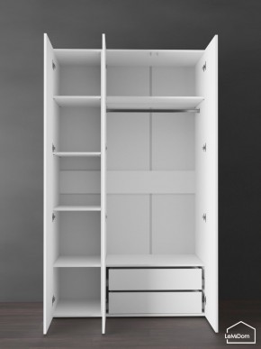 Шкаф Linnea MHR-3PO-2 2050х1200х510 (Белый-М 11.1.1) в Губахе - gubaha.mebel24.online | фото 6