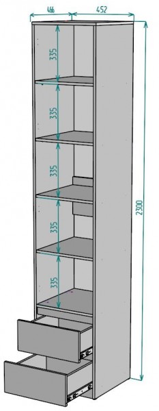 Шкаф Мальта H166 в Губахе - gubaha.mebel24.online | фото 2