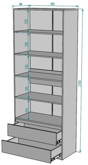 Шкаф Мальта H185 в Губахе - gubaha.mebel24.online | фото 2