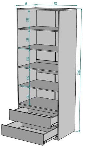 Шкаф Мальта H187 в Губахе - gubaha.mebel24.online | фото 2