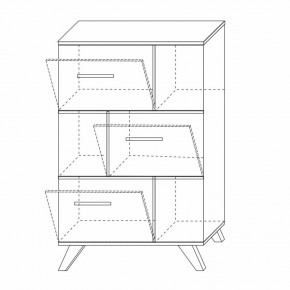 Шкаф низкий с нишами Вега Скандинавия в Губахе - gubaha.mebel24.online | фото 8