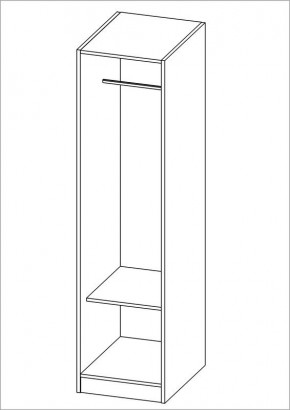 Шкаф ОРИОН однодверный, цвет Дуб Венге в Губахе - gubaha.mebel24.online | фото 2