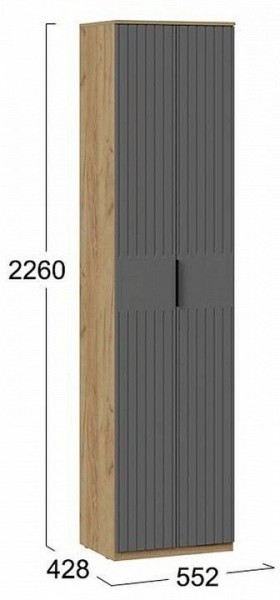 Шкаф платяной Хилтон Исп. 2 в Губахе - gubaha.mebel24.online | фото 6