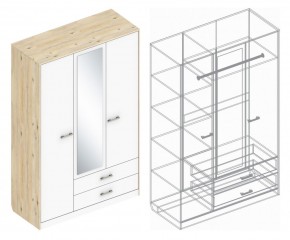 Шкаф "Милана" 3-х створчатый с 2 ящиками в Губахе - gubaha.mebel24.online | фото 3