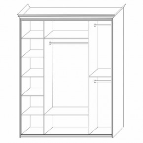 Шкаф распашной четырехдверный с зеркалами Неаполь в Губахе - gubaha.mebel24.online | фото 8