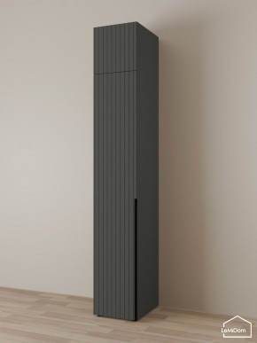 Шкаф с антресолью Linnea MHR-1A-1 2450х400х510 (Графит-М 11.1.25) в Губахе - gubaha.mebel24.online | фото