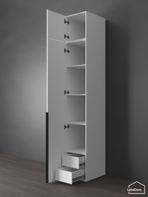 Шкаф с антресолью Linnea MHR-1A-4 2450х400х510 (Белый-М 11.1.1) в Губахе - gubaha.mebel24.online | фото 5