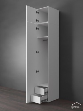 Шкаф с антресолью Linnea MHR-1POA-3 2450х400х510 (Белый-М 11.1.1) в Губахе - gubaha.mebel24.online | фото 6