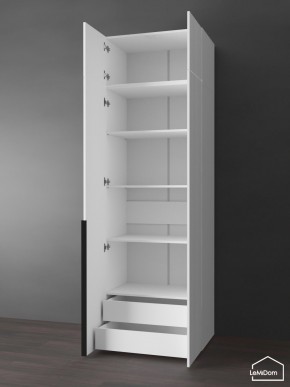 Шкаф с антресолью Linnea MHR-2A-4 2450х800х510 (Белый-М 11.1.1) в Губахе - gubaha.mebel24.online | фото 5
