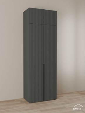 Шкаф с антресолью Linnea MHR-2A-4 2450х800х510 (Графит-М 11.1.25) в Губахе - gubaha.mebel24.online | фото 1
