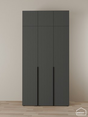 Шкаф с антресолью Linnea MHR-3A-2 2450х1200х510 (Графит-М 11.1.25) в Губахе - gubaha.mebel24.online | фото 1