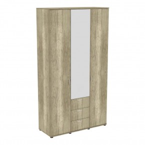 Шкаф с зеркалом Ольга H57_M (ДКМ) в Губахе - gubaha.mebel24.online | фото