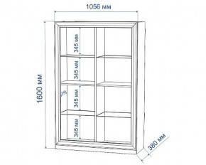 Шкаф-витрина Нобиле ШВтН ФСД-ФСД в Губахе - gubaha.mebel24.online | фото 2