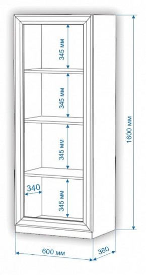 Шкаф-витрина Нобиле ВтН-ФСД в Губахе - gubaha.mebel24.online | фото 2