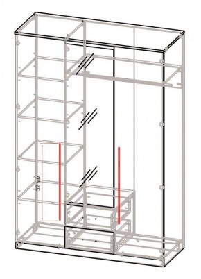 Спальный гарнитур Роксана (модульный) ЯШС в Губахе - gubaha.mebel24.online | фото 5