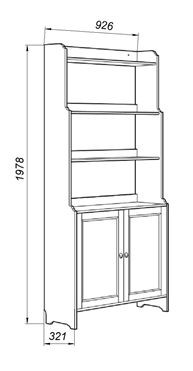 Стеллаж 20 Вествик, массив сосны, цвет белый в Губахе - gubaha.mebel24.online | фото 2