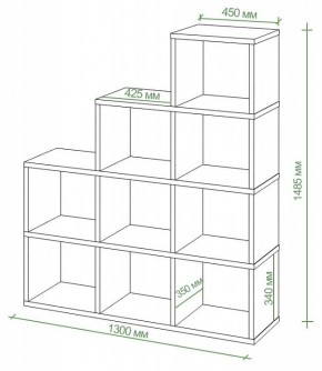 Стеллаж Бартоло СЛД 4 в Губахе - gubaha.mebel24.online | фото 2