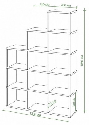 Стеллаж Бартоло СЛД 5 в Губахе - gubaha.mebel24.online | фото 3