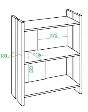 Стеллаж Домино Лайт СТЛ-ОН в Губахе - gubaha.mebel24.online | фото 3