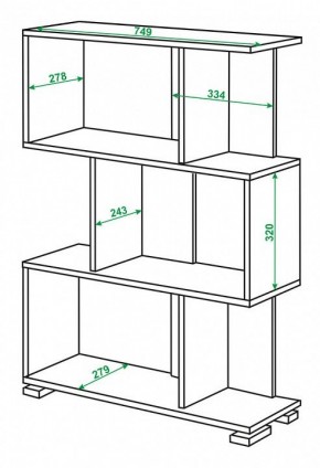 Стеллаж Домино нельсон СЛ-5-3 в Губахе - gubaha.mebel24.online | фото 2