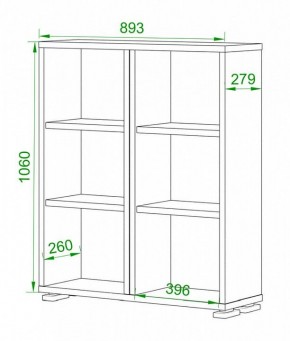 Стеллаж Домино ПУ-50-1 в Губахе - gubaha.mebel24.online | фото 2